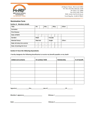 Mwrf  Form