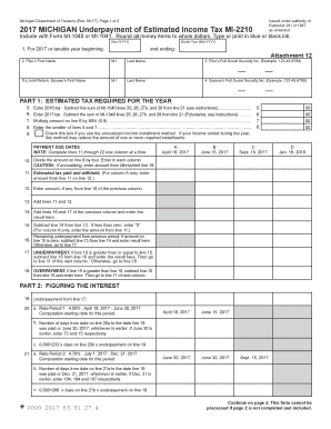 Michigan Form MI-2210