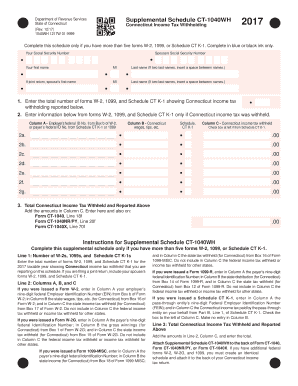 Schedule CT 1040WH IF 20170912 Indd  Form
