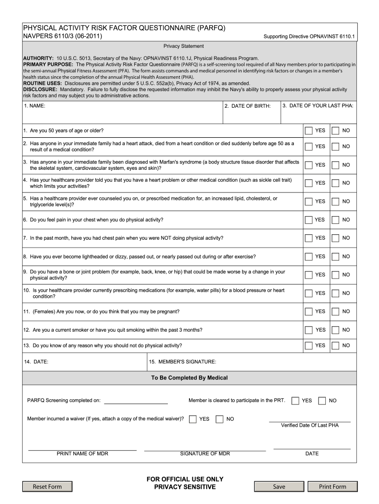  Parfq Form Rev 2011