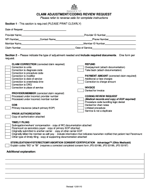 Paramount Appeal Form