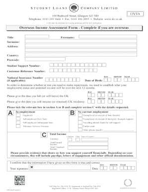  Student Loan Overseas Form 2007