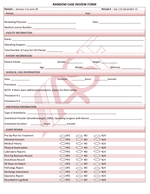 Case Review Form