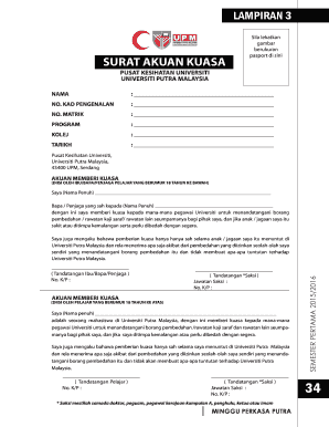 Surat Akuan PDF  Form