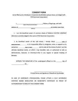 Meralco Undertaking Form Download