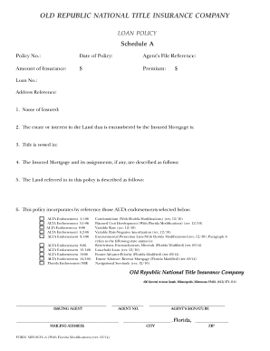 FORM MF6 SCH a with Florida Modifications the Fund