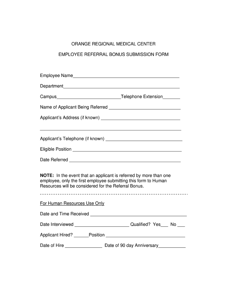 Employee Bonus Sheet  Form