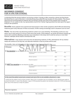 Tpa Consent Form