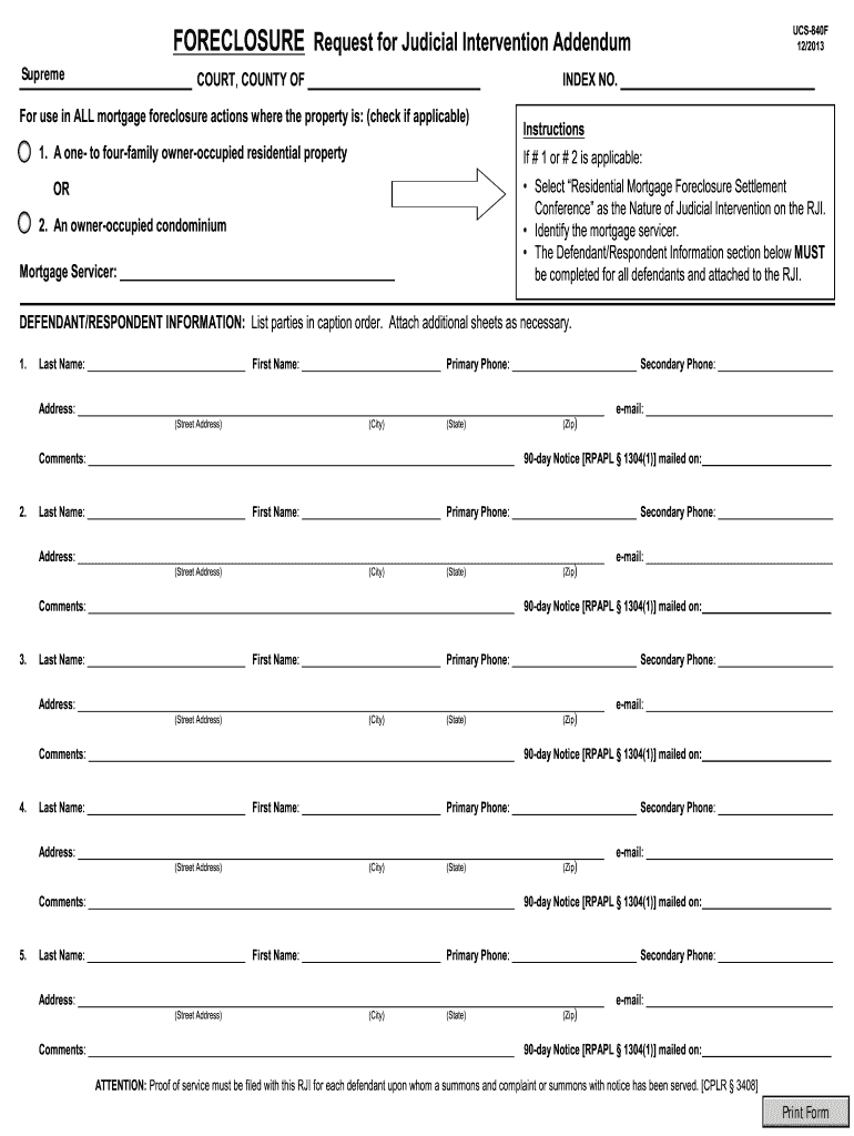  Request for Judicial Addemdum 2013-2024