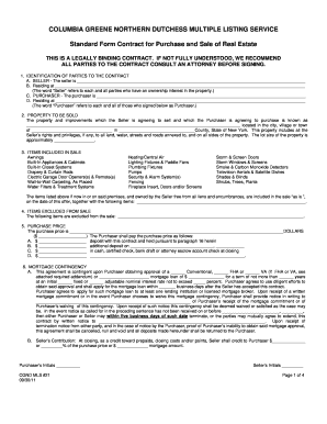 Columbia Multiple Listing Service  Form