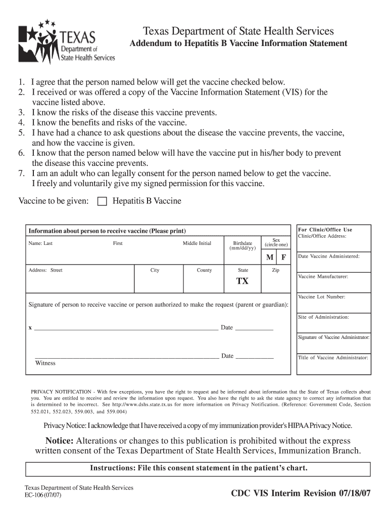  Tdap Consent Form 2007-2024