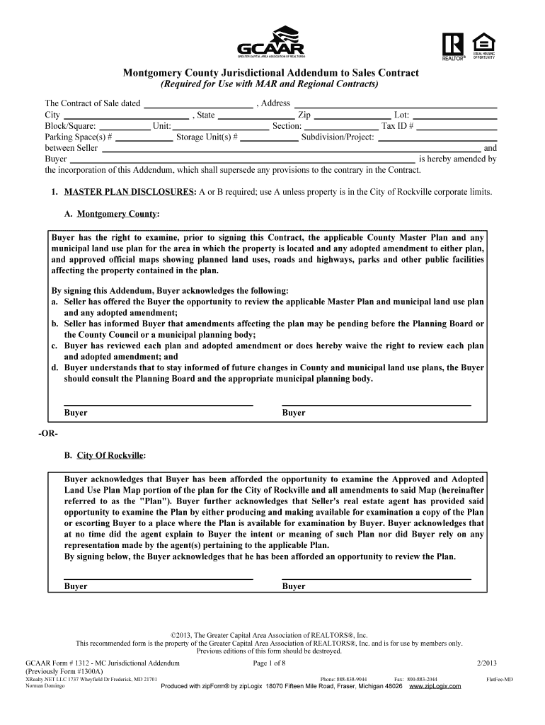  Gcaar Form 1312 2013-2024