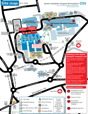 Queen Elizabeth Hospital Map  Form