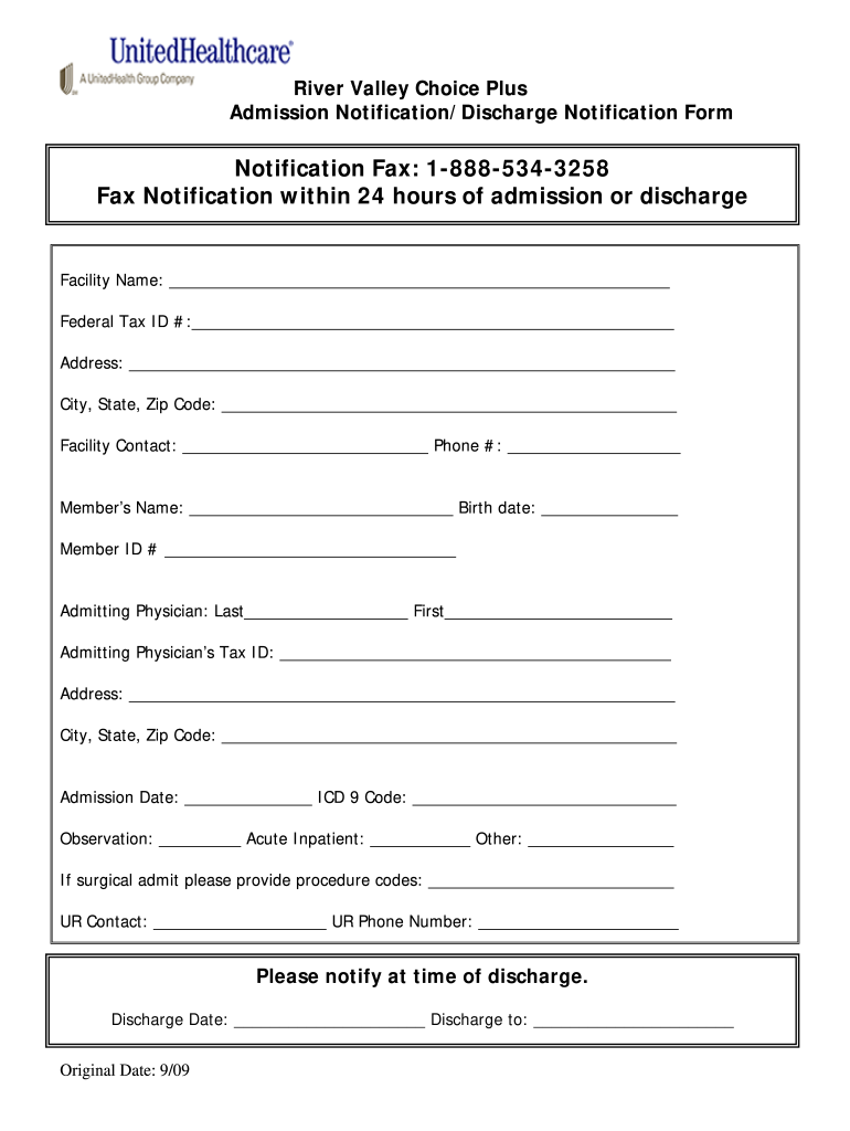 Discharge S from Hospital 20092024 Form Fill Out and Sign Printable