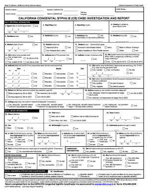 Case Report Form