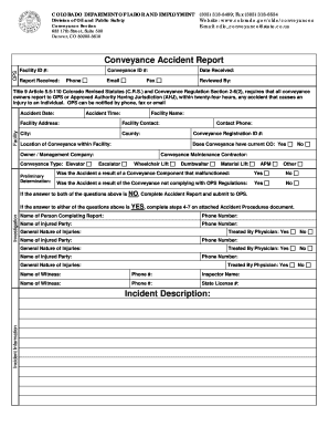 Accident Report Form Colorado Gov Colorado