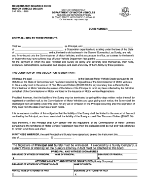 D47 Bond  Form