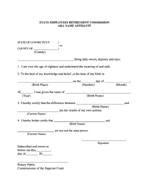 Aka Affidavit  Form