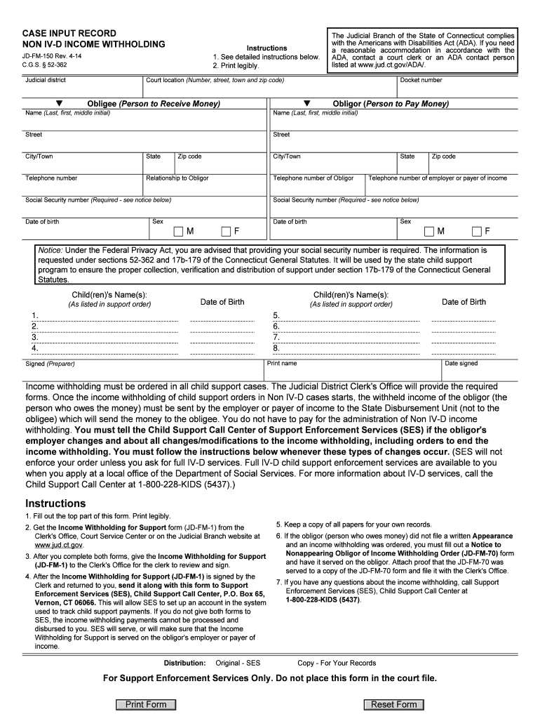 Jd Fm 150  Form