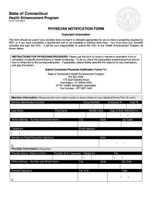 Physician Notification Form CO 1317 Osc Ct