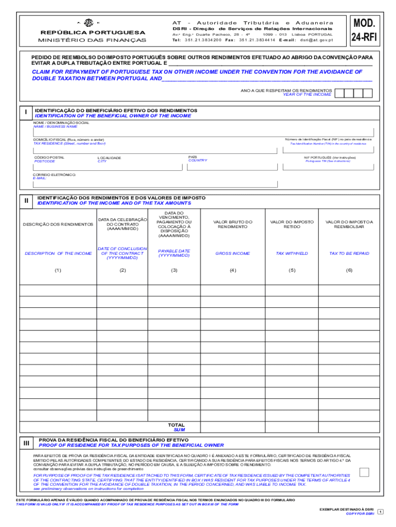 MOD 01 DJR Steuerliches Info Center  Form