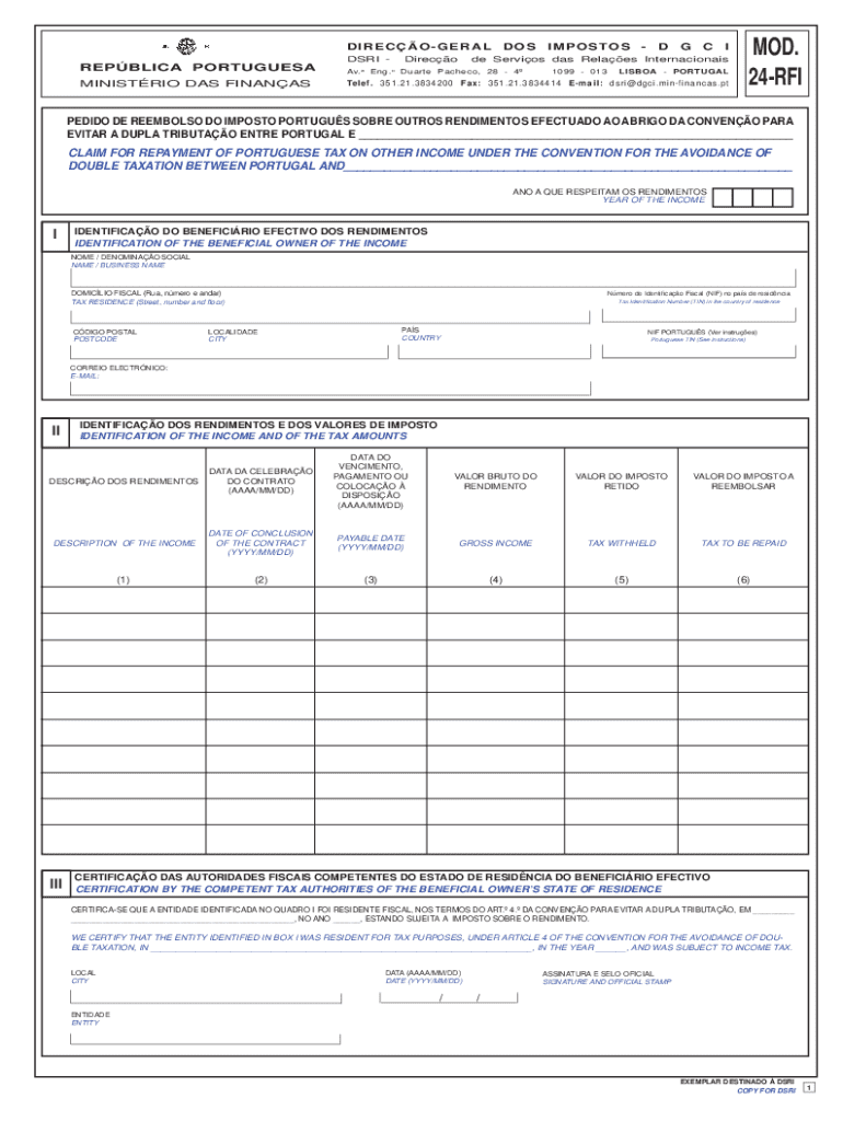 MOD 01 DJR Steuerliches Info Center  Form