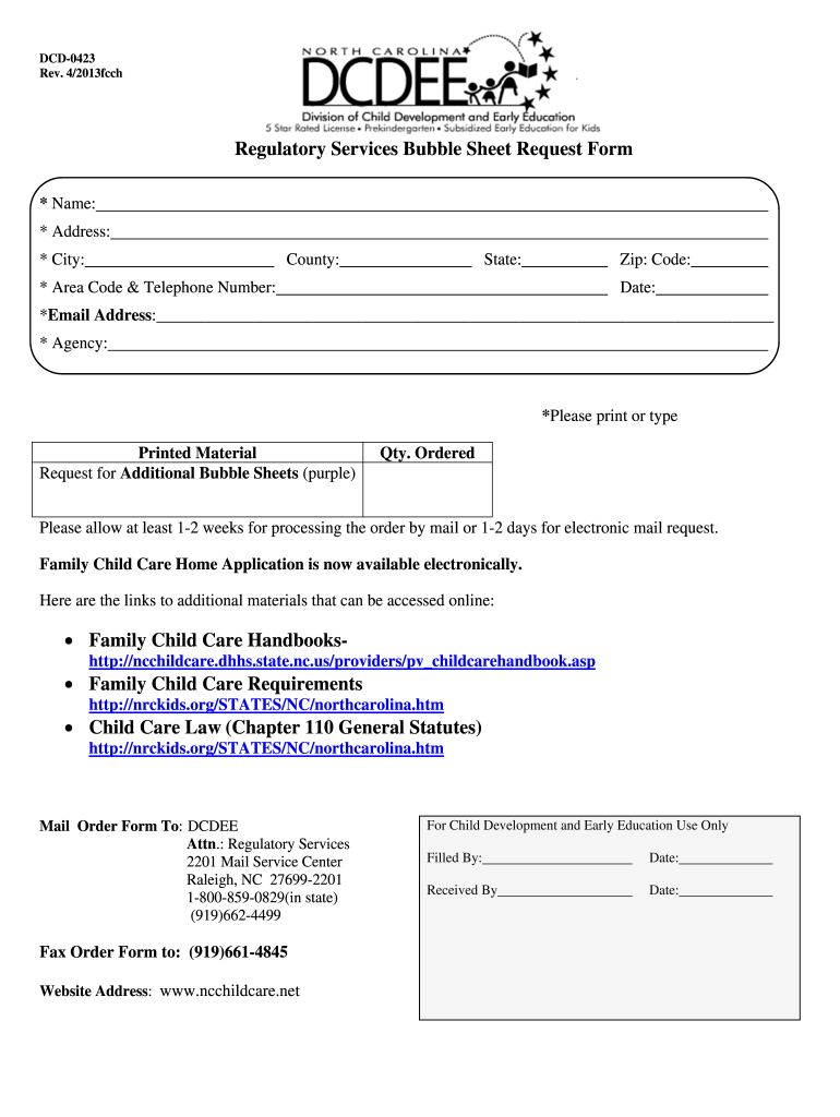 Dhhs Forms Bubble Sheet