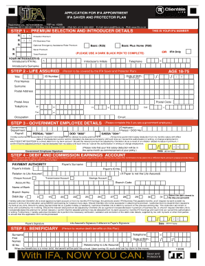 Ifa Application Form