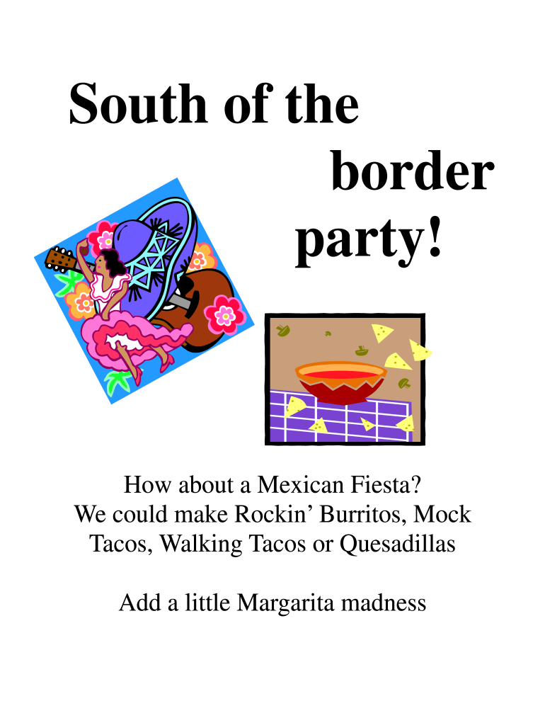 South of the Border Theme South of the Border  Tupperware Party Theme  Form