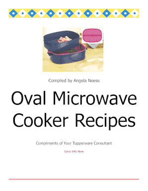 Tupperware Oval Microwave Cooker  Form