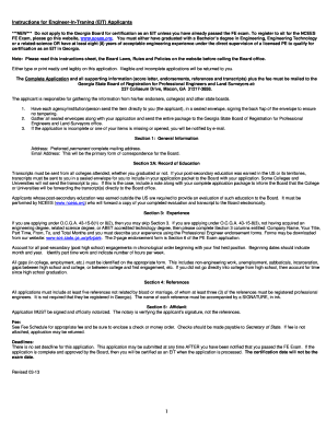 EIT Certification Application After Exam Georgia Secretary of State Sos Georgia  Form