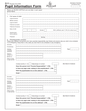 S11 Form
