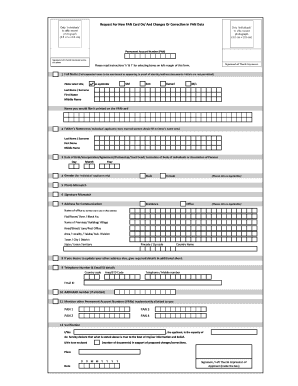 Pan Card Form PDF