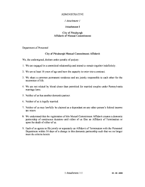 001a Affidavit of Mutual Commitment ECode360  Form