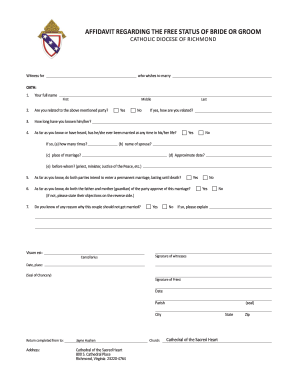 Affidavit Status Form - Fill Out and Sign Printable PDF Template | signNow