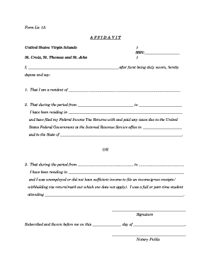 United States Virgin Islands Sample of Divorce Papers  Form