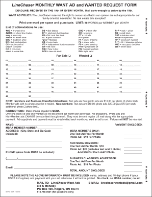 Msra Linechaser  Form