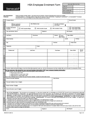 Employee Enrolment Form