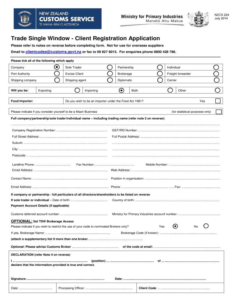  Nzcs 224 2014-2024