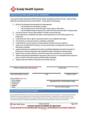 Grady Doctors Note  Form