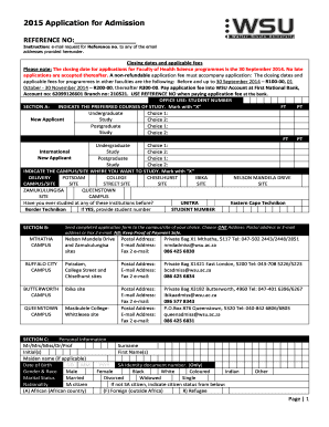 Wusu Application Form