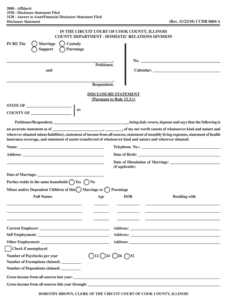 Ccdr 0604a Form Cookcountycourt 2010