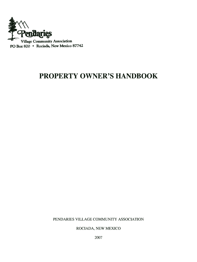 Pendaries Village Hoa Fees  Form