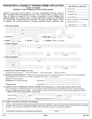 Parking Permit Application Form Posted April Hawaii
