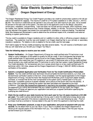 Application for Retc Oregon Form