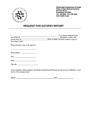 Department of Health Ri  Form