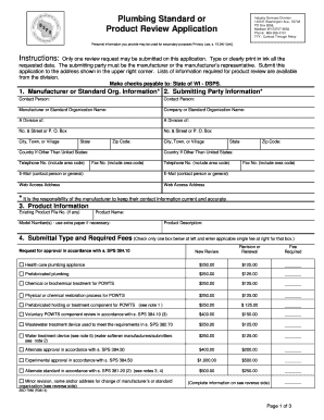  Plumbing Standard or Dsps Wi 2014