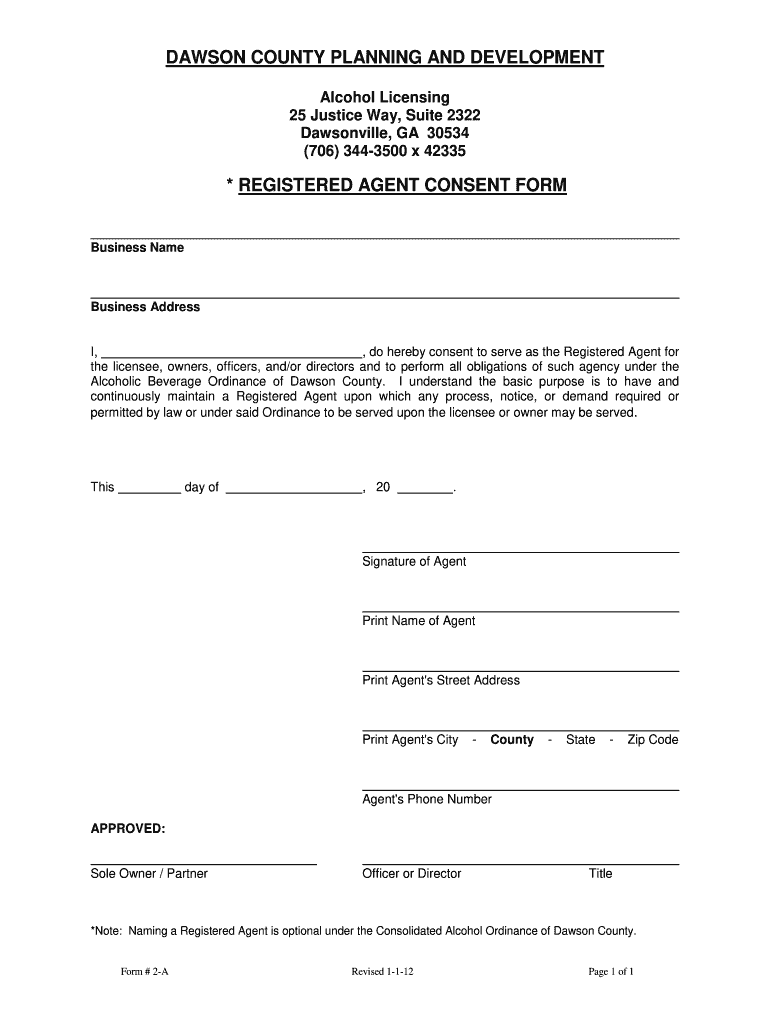 Registered Consent Form