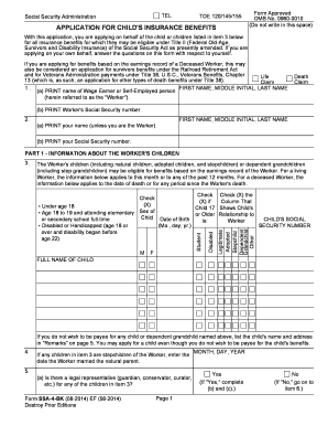  Ssa 4 Form 2014