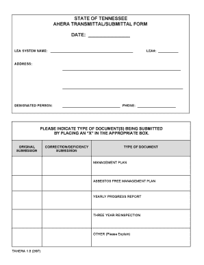 Ahera 3 Year Re Inspection Form and Instruction Packet Interactive